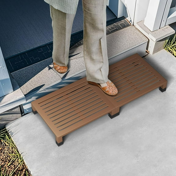 One Step Stool Platform  Height for ,  Heavy Duty/Portable/Nonslip/Durable Construction Safe Step Stool for Bedroom/Kitchen Bed, Bathroom,Kitchen，Garden