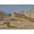 thumbnail image 2 of Jean-Léon Gérôme 24x19 Black Ornate Framed Double Matted Museum Art Print Titled: The Sainte-Catherine Monastery, 2 of 5