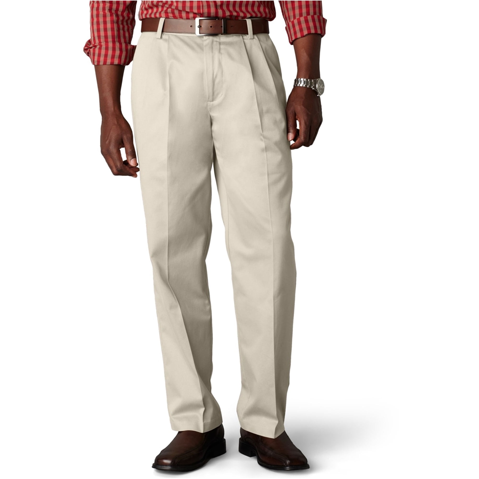 Pantalones Dockers Para Hombre - Corte Ajustado, Tejido Elástico Antiarrugas - Cintura Flex Comfort