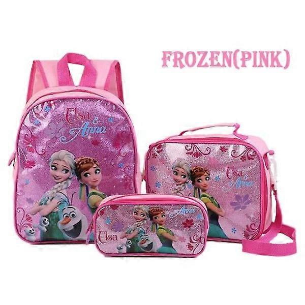 Frozen backpack school bag 3-pack birthday gift Blue 500. Kids backpack set, school supplies.