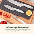 thumbnail image 3 of Block Knife Set, 12pc Cutlery Knife Set with Steel Blades for Precise Cutting, Lightweight, Stainless Steel, Durable & Dishwasher Safe, C77SSW-12P, 3 of 7