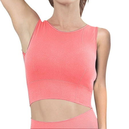 

Women s Cross Back No Steel Ring Outdoor Indoor Running Yoga Bra Vest Top Blouse