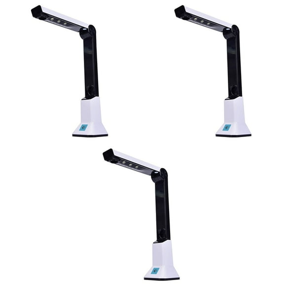 3X Document Camera for Teachers, Portable USB Document Camera Scanner with Stand 8MP HD A4 Format Cam Photo Scanner