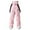 Pink, variant on FNFYFH Unisex Snownbibs Overalls Insulated Ski Snowboarding Pants Baggy Waterproof Windproof Winter Jumpsuit
