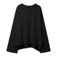 thumbnail image 4 of Women Sweaters, Crew Neck Sweaters for Women, Loose Solid Color Pullover, Flared Design for Casual Comfort, 4 of 5
