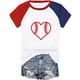 thumbnail image 1 of Fiudx Ropa de Mujer Camisa de Manga Corta para Mujer con Camiseta Informal con Botones Estampados a Cuadros, 1 of 3