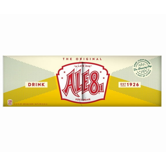Ale-8-One Original Ginger Ale Soda Pop, 12 Fl Oz, 12 Pack Cans