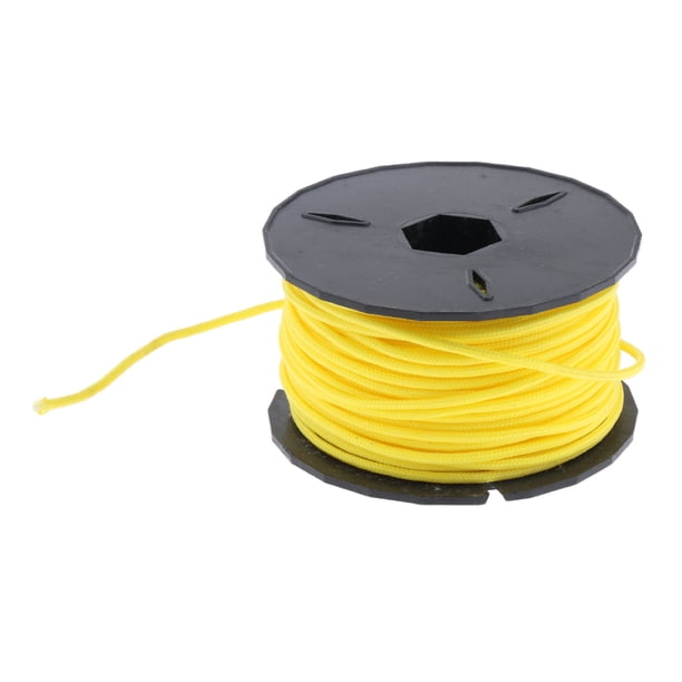 Cable de ídas de cuerda de poliéster de 31 manualidades, Amarillo Sunnimix Paracord de poliéster fuerte