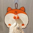 thumbnail image 4 of Hearth & Gear Cat Scratcher Mat Natural Sisal Corgi Shape Cat Scratch Mats Cat Scratching Pads Toy For Indoor Cats Horizontal Floor Cat Scratching Pads Rug Catch Net For Dogs Car Accessories Dog Child, 4 of 5