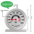 thumbnail image 2 of GJX Large 3.5" Oven Thermometer for Gas/Electric Oven with Large Hanger & Base,Leave-In Oven,Easy to Read Number,No Fading Color for Long Time Cooking, 2 of 9