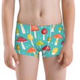 thumbnail image 5 of Yiaed Mushrooms Print Boys' Boxer Briefs Cotton Casual Stretch Comfort Boys Boxers - Kids Boxer Briefs Underwear for Boys (6-18)-X-Large, 5 of 5