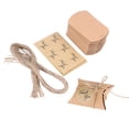 thumbnail image 1 of Miangastore 300pcs Paper Boxes Pillow Candy Box Gift Box Paper Gift Box Vintage Style Wedding Party Favors Supplies with Rope, 1 of 8