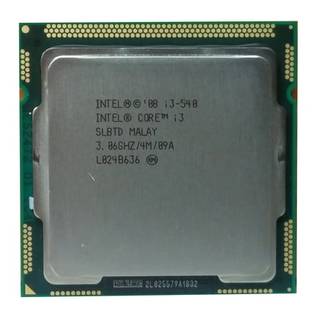 Refurbished Intel Core i3 -540 3.06GHz LGA 1156/Socket H 2.5 GT/s CPU