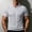Gray, variant on Men's Cable Knit Golf Shirt, V-Neck with Open Collar, Short Sleeve Textured Casual Top Khaki S