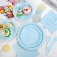 thumbnail image 4 of 175 Pcs Paper Plates and Napkins Party Supplies, 25 Guests Disposable Party Decorations, Paper Plates Napkins Cups for Baby Shower Birthday Wedding, 4 of 6