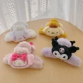 thumbnail image 4 of Muñeco de peluche de dibujos animados Sanrios My Melody Cinnamoroll Hellokittys, horquilla Kawaii, accesorios para el cabello, Clip de tiburón, regalo de cumpleaños para niña, 4 of 4