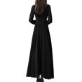 thumbnail image 4 of ZANZEA Womens Dresses O-Neck Evening Long Gowns Solid Color Dress, 4 of 4
