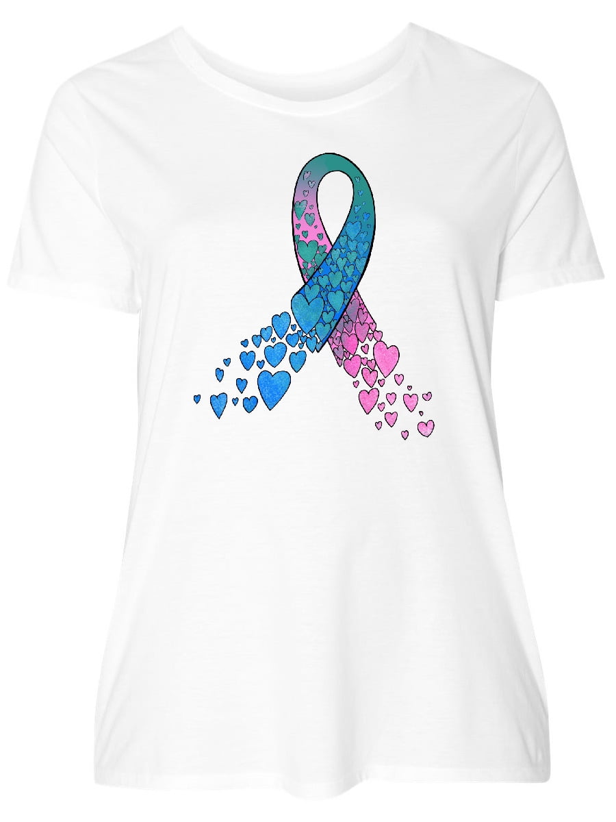 Unisex Tee Beautiful Suicide Awareness Heart Shirts 