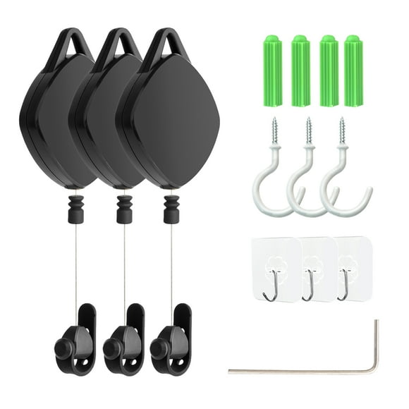 VR Cable Management Retractable Ceiling Pulley System Compatible for HTC Vive/Rift S/Oculus Quest2 VR Accessories