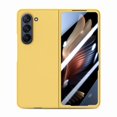 thumbnail image 5 of Dteck Case for Samsung Galaxy Z Fold5, Slim Full Body with Front Tempered Glass Screen Protector Case Shockproof Hard PC Cover, Yellow, 5 of 7