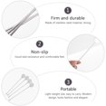 thumbnail image 3 of HORIALENCE 4pcs Reusable Swizzle Sticks for Cocktails with Stainless Steel Long Handle, 3 of 7