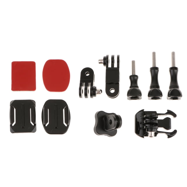 Soporte Para Cámara De Casco Soporte De Base Plana Curvada +3 Tornillo Para Cámara Deportiva Macarena Base de montaje