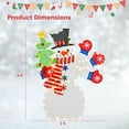 thumbnail image 3 of Costway 4 FT Christmas Snowman Lighted Decoration Waving Hand with 140 Pre-lit LED Lights, 3 of 10