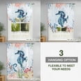thumbnail image 3 of Tie Up Curtains for Windows Hippocampus Valance Adjustable Balloon Curtain Ocean Marine Life Starfish Jellyfish Coral Seaweed Tie Up Shades for Kitchen Living Room Privacy Curtain Drape 34x45 Inch, 3 of 9