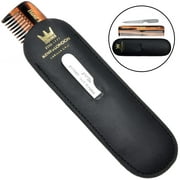 4.5" Pocket Dressing Comb with Nail File and Leather Case