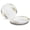 Dali in White / Gold, variant on " OCCASIONS " 240 Plates Pack, Heavyweight Disposable Wedding Party Plastic Plates (6.25'' Dessert/Bread Plate, Diamond in White & Silver)