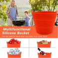 thumbnail image 5 of 2Pcs Reuasble Silicone Grease Bucket Liners Orange, 5 of 5
