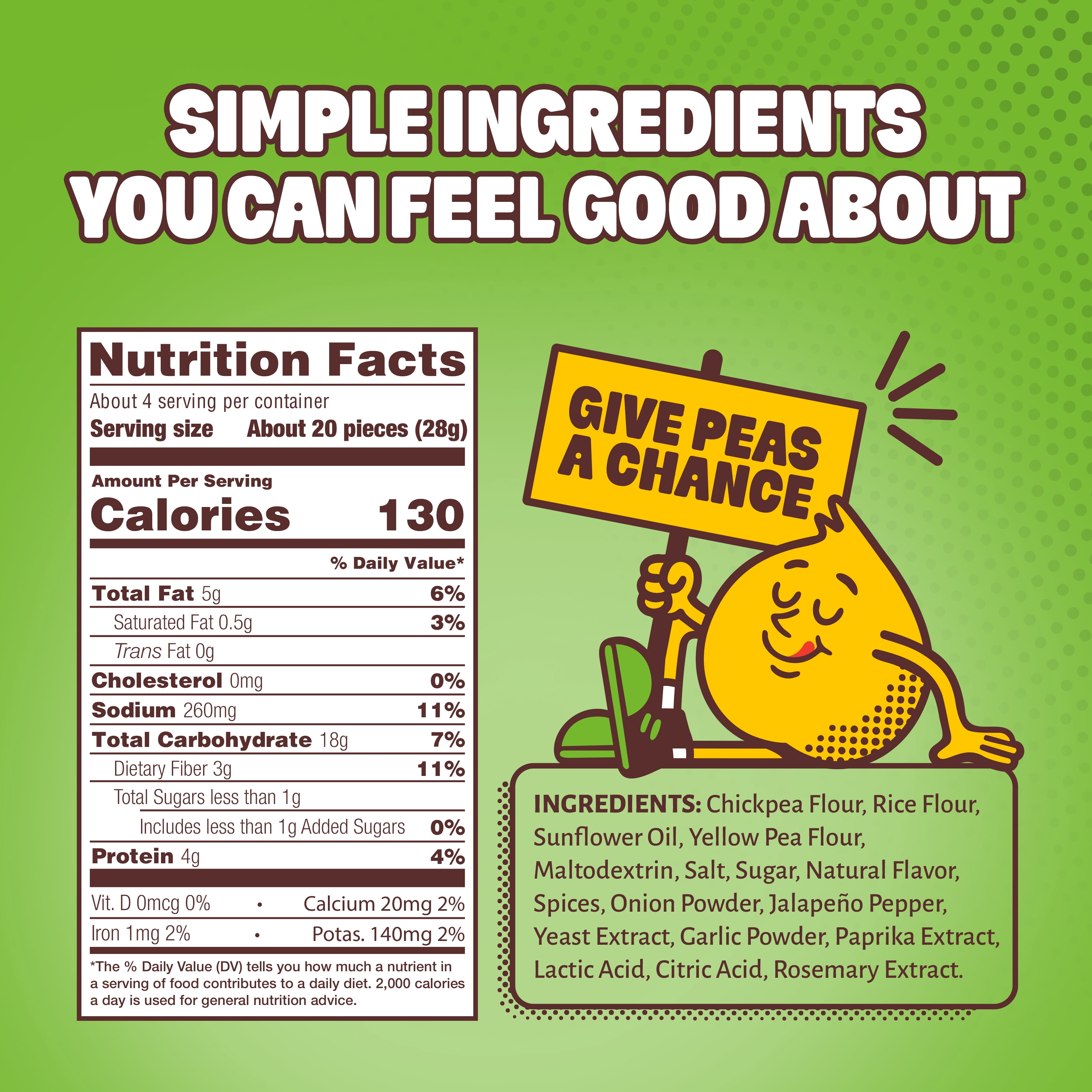 (6 pack) HIPPEAS Chickpea Puffs, Jalapeno Cheddar Blaze, Gluten Free, Dairy Free, 4g Protein, 3g Fiber, 4 oz