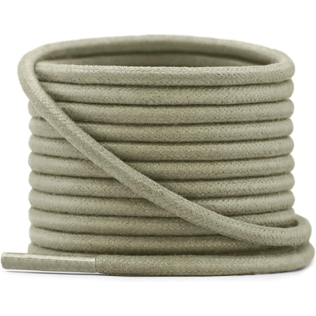YFINE Lacets Ronds Cirés pour Chaussures Habillées Lacets pour Bottes (2 Paires)