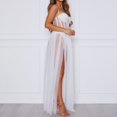 thumbnail image 5 of HNMKIU Halloween Women's Casual Dress Womens Dress With Chest Pad Backless Fishbone Long Suspenders Evening Party Bodycon Midi White - XL, 5 of 8