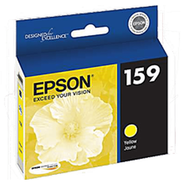 Marque Nouvelle Cartouche d'Encre / Jet d'Encre Originale EPSON T159420 Rendement Élevé Ultra Chrome Haute Brillance Jaune pour Stylet Photo EPSON R2000