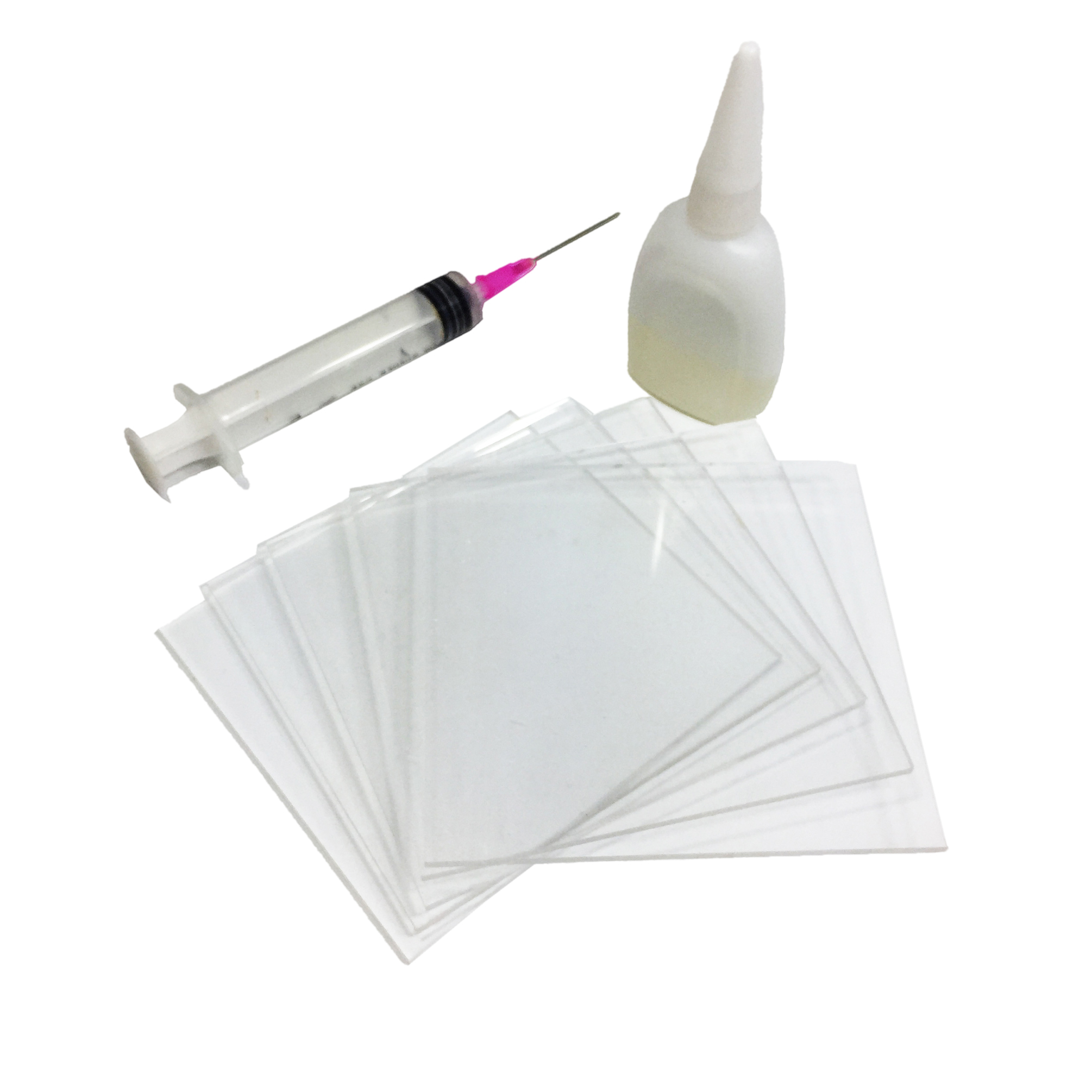 FixtureDisplays® Acrylic Plexiglass Clear Plastic DIY Gluing Kit 11310