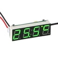 thumbnail image 2 of Reloj Eléctrico Para Coche, Temporizador Digital, Reloj De Temperatura Led, Termómetro, Voltímetro, Pantalla Led, Reloj Digital, Luz Verde, Azul Y Roja Moyic VI008628-03, 2 of 5