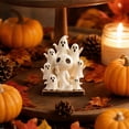 thumbnail image 7 of Spooky Halloween Decor Indoor Small Ghost Pumpkin Figurine Halloween Shelf Decor for Home Party Tabletop Halloween Decoration 1 Pack, 7 of 7