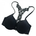 thumbnail image 2 of POINTERTECK Women‘s Front Closure Push Up Lace Bra Hollow Back Lady Underwear, 2 of 5