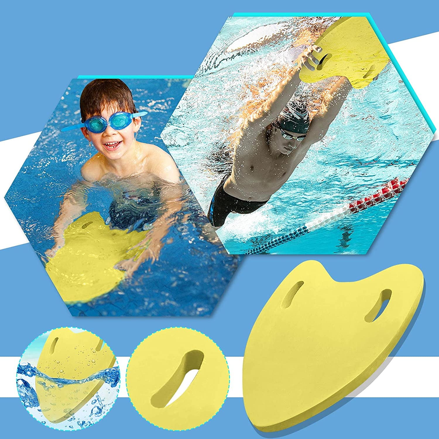 Swimming Float Board Mixed Swimming Pool Belt Board Swimming Kickboard Adult Swim Backpack Tool Training Aids Floats Board Foam Equipment Accessories Walmart