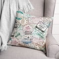 thumbnail image 3 of Creative Products Travel Stamps 18 x 18 Spun Poly Pillow, 3 of 3
