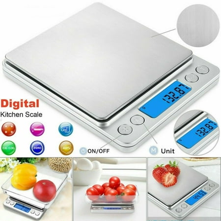 

Food Scale Kitchen Scale Digital Scale 3000g/0.1g Pocket Jewelry Scale Grams and Ounce Scale for Cooking Baking