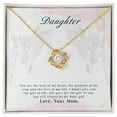 thumbnail image 4 of Daughter Gift from Mom, Love Knot Necklace ,Perfect for Birthday &  Christmas, 4 of 12