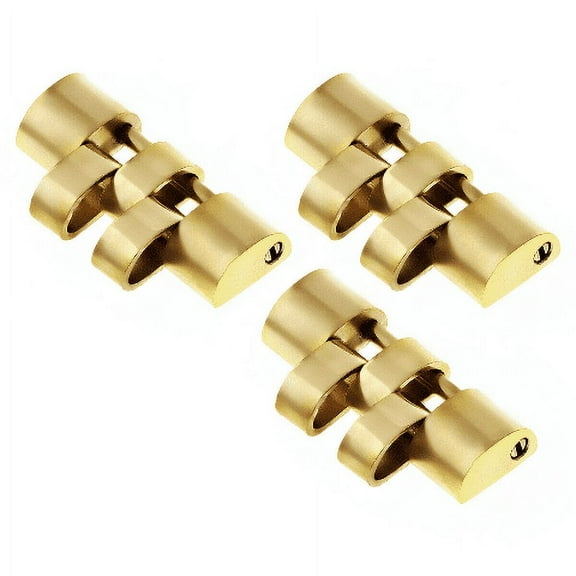 3 PC LINKS FOR JUBILEE WATCH BAND MEN ROLEX DATEJUST 16014 16018 16253 16258 GOLD