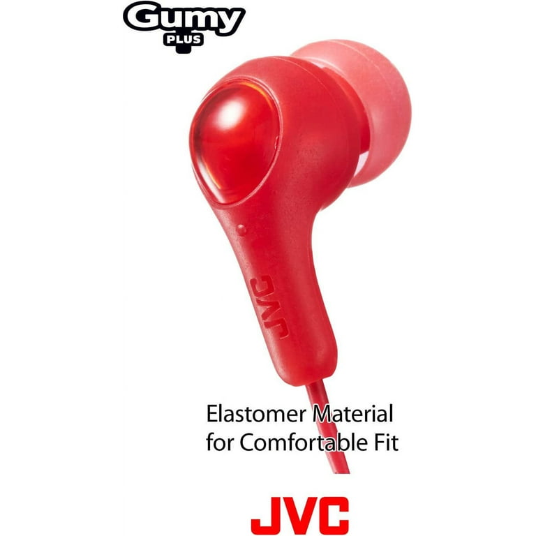 JVC Gumy Gamer In Ear Earbud Headphones with Mic Remote and Mute Switch for Gaming and Chatting Powerful Sound Comfortable and Secure Fit