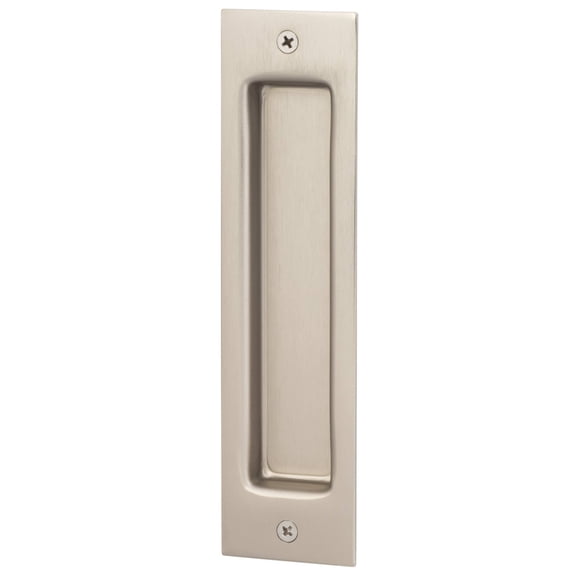 Sure-Loc Barn-Fl 8" Single Flush Sliding Barn Door Pull - Nickel