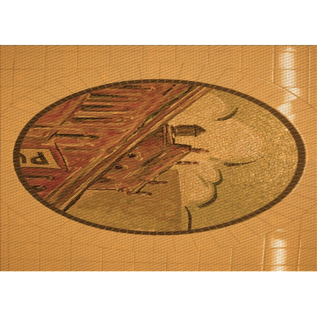 Ahgly Tapis Rectangulaire Lavable en Machine Intérieur Transitionnel Acajou Brun, 3 Pieds x 5 Pieds