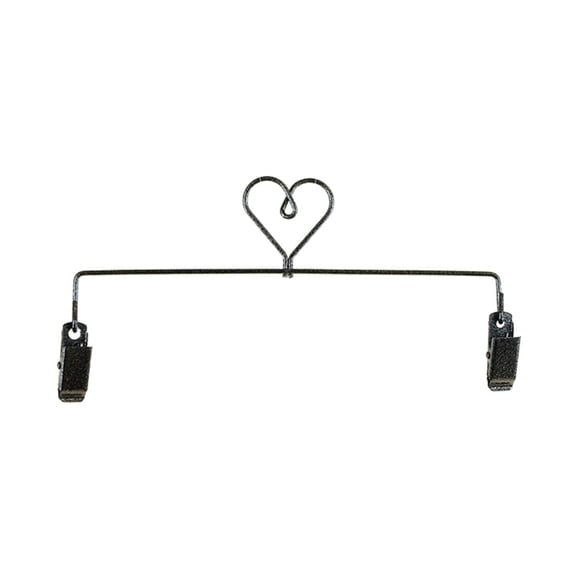 Ackfeld Fabric Holder W/Clips 8"-Heart