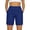 599#Navy, variant on Women High Waisted Bermuda Shorts Above Knee Length Lightweight Wide Leg Solid Color Summer Shorts Gray L