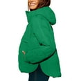 thumbnail image 4 of GEWSEY Women's Quilted Pullover Puffer Jacket Packable Hooded Oversize Winter Coat Tops (Green, L), 4 of 8